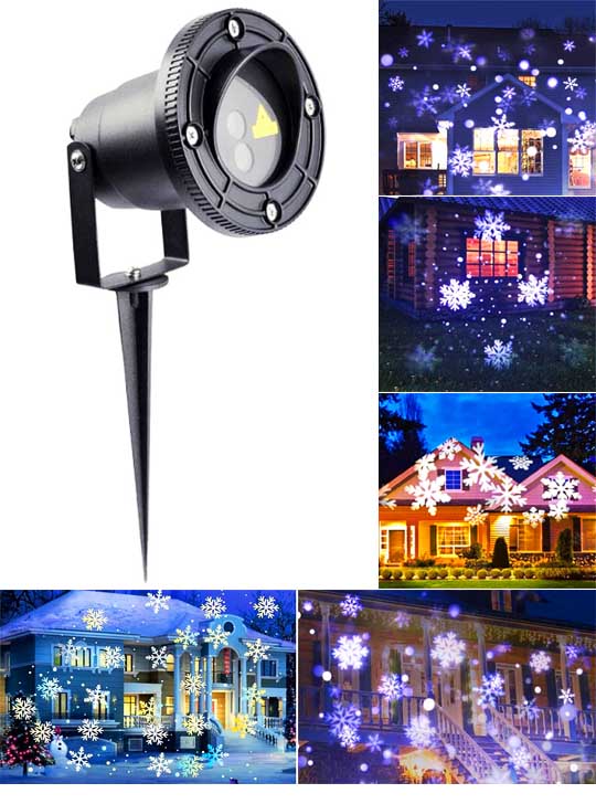 Проектор снежинок, лазерный проектор рождественский светодиодных и лазерных снежинок недорого в 2026 году